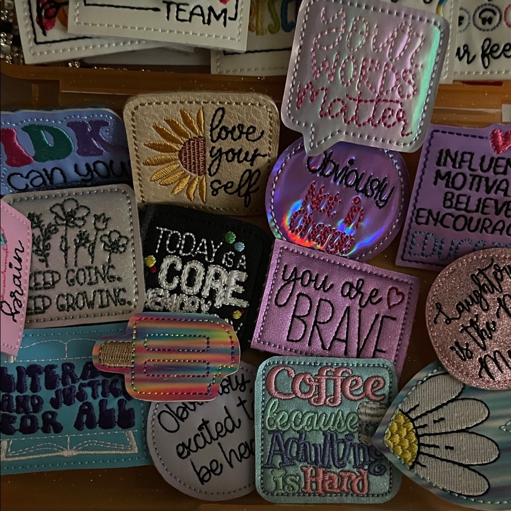 Colorful Inspirational Key & Card Holder Set